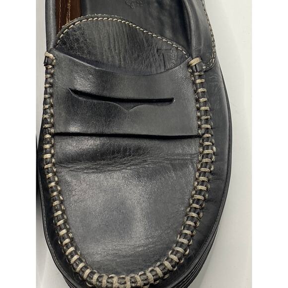 TOD\'S Men\'s Black Vibram Leather Slip-On Loafers SZ 9.5 main image 7